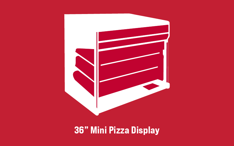 36-inch Mini Pizza Display