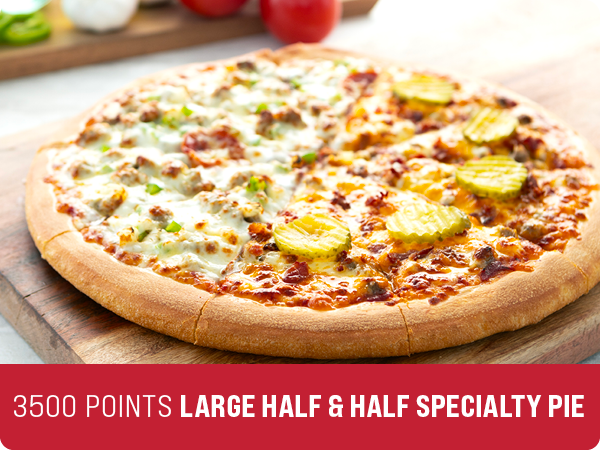 3500 Points - Large Half & Half Specialty Pie